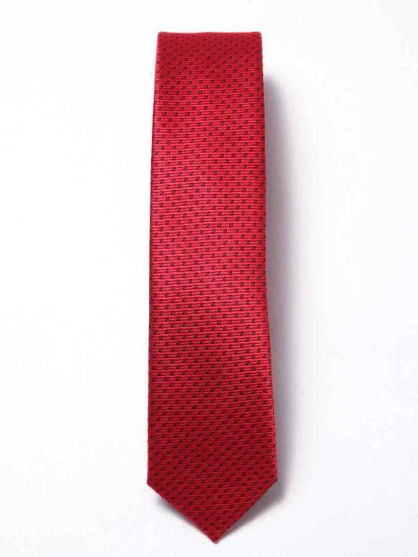 ZOD! Structure Red Microfibre Tie