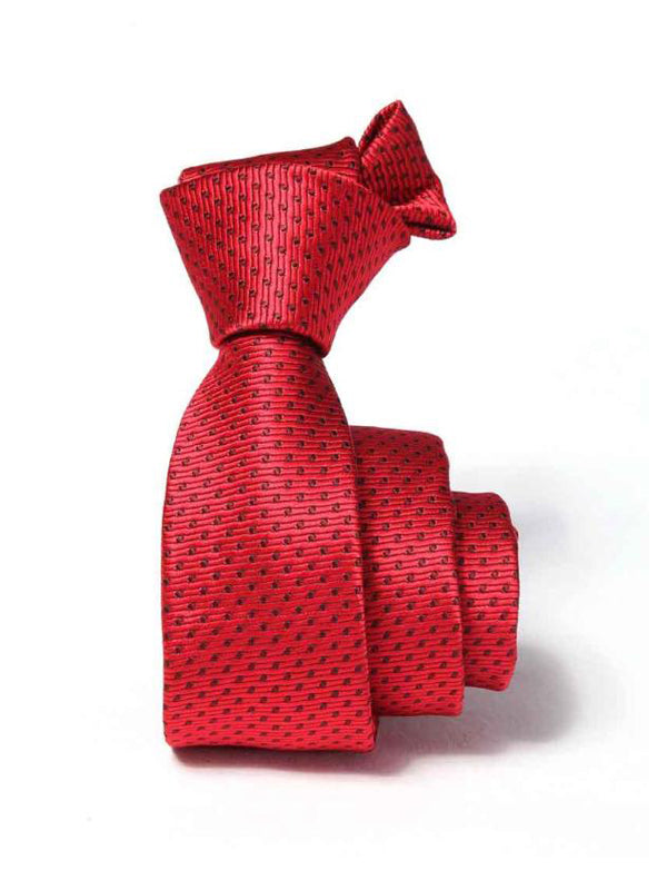 ZOD! Structure Red Microfibre Tie